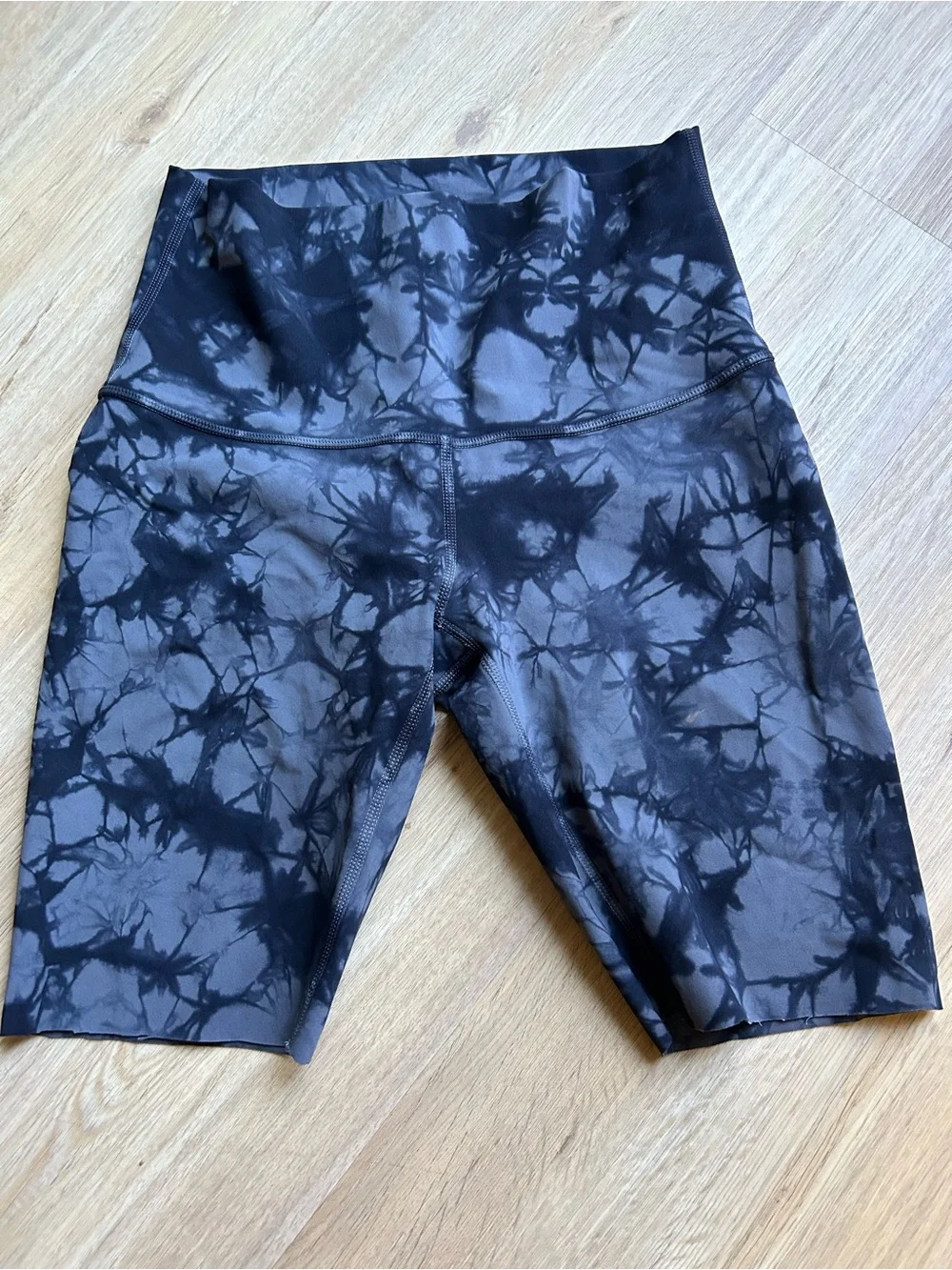 lululemon athletica Black Tie-Dye High-Rise Athletic Shorts